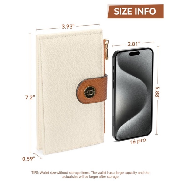 Bostanten Lnna Genuine Leather RFID Wallet - Cash Clutch - Picture 7 of 15